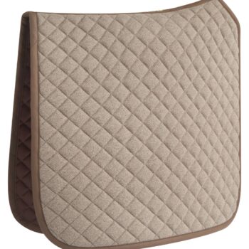 Cream Tweed Numnah with Merino Wool Trim