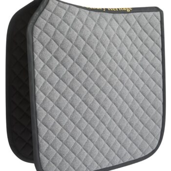 Chocolate Tweed Numnah with Merino Wool Trim