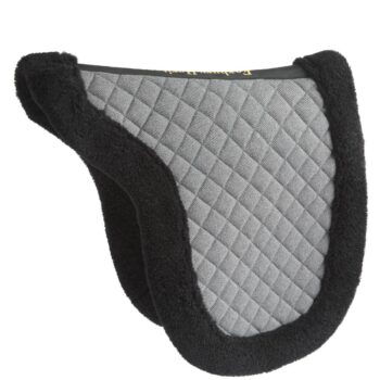 Black Tweed Saddle Pad with Suede Trim